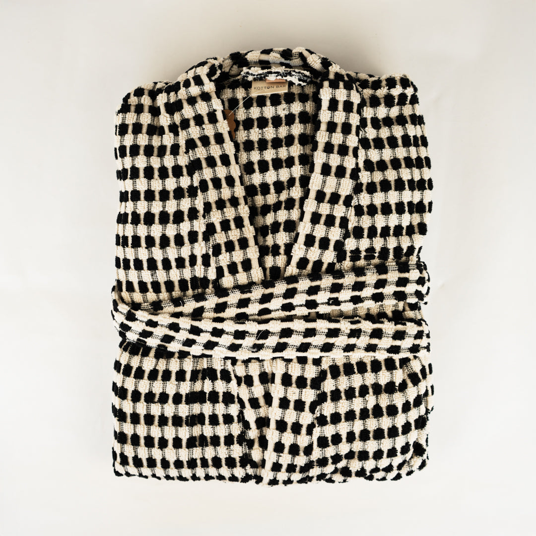 TERRY DOTTED BATHROBE
