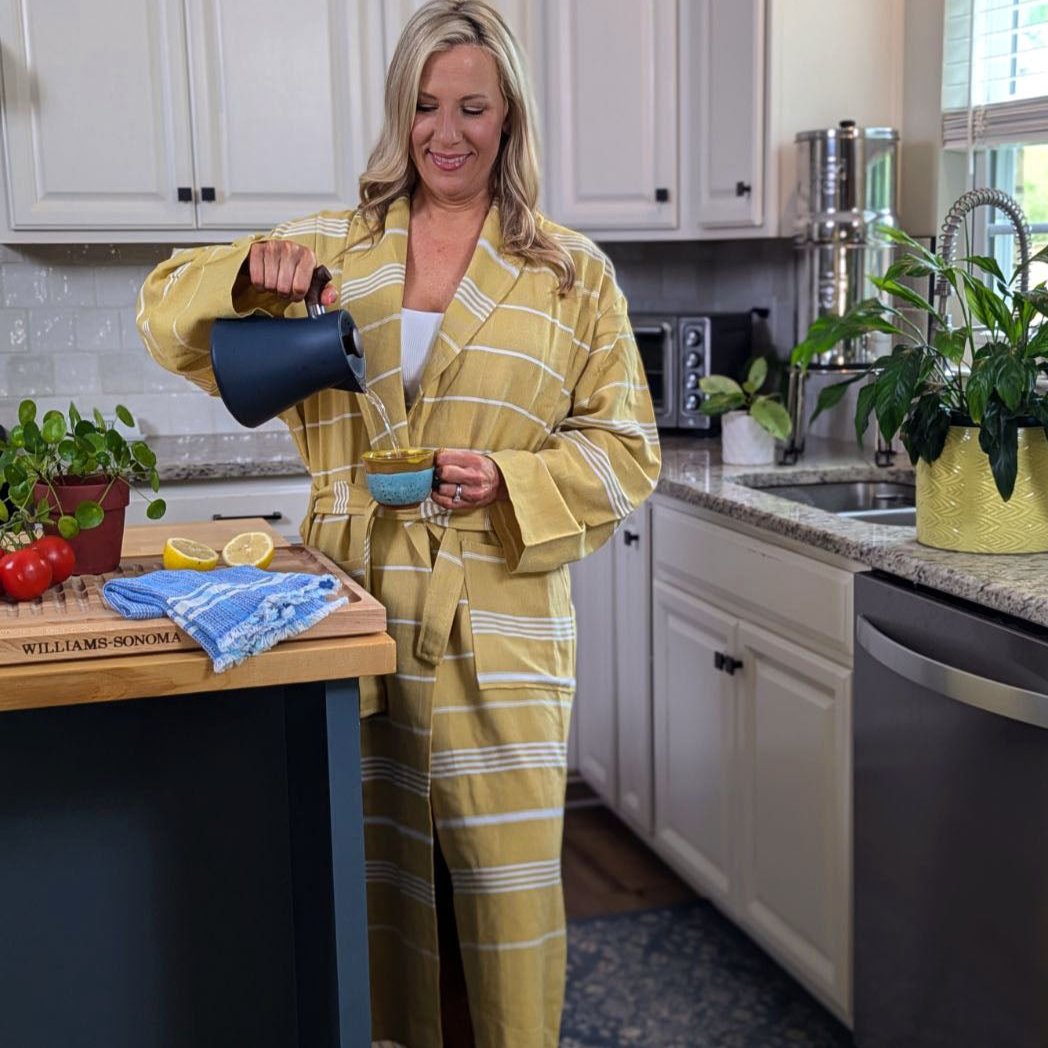 CLASSIC STRIPE TURKISH BATHROBE