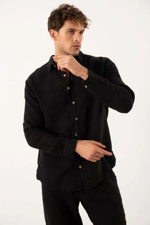 MEN PURE CLASSIC LINEN SHIRT