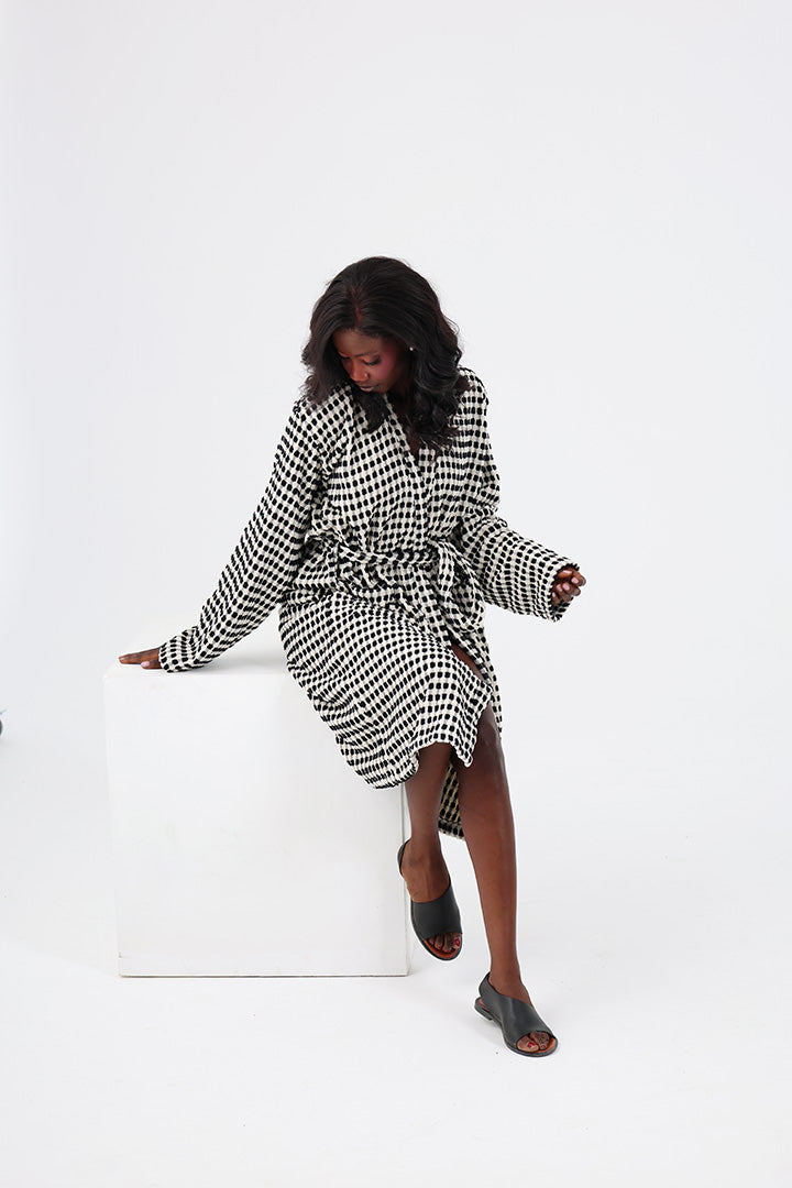 Dotted Bathrobe