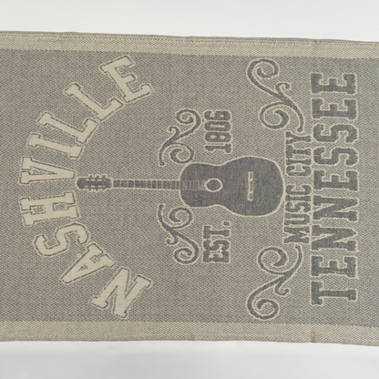 Music City Herringbone Tea/Bar Towel