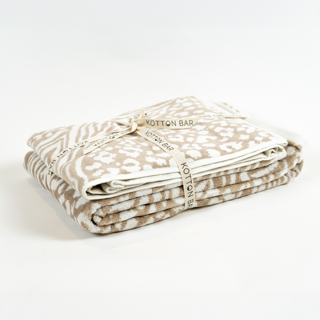 Turkish Cotton Safari Print Plush Towel