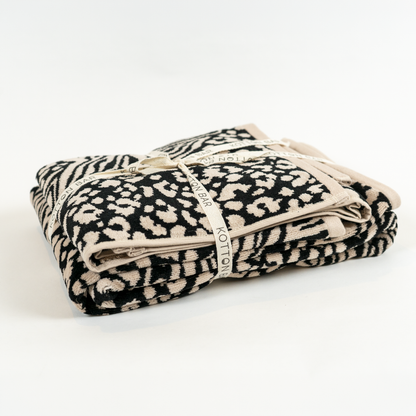 Turkish Cotton Safari Print Plush Towel