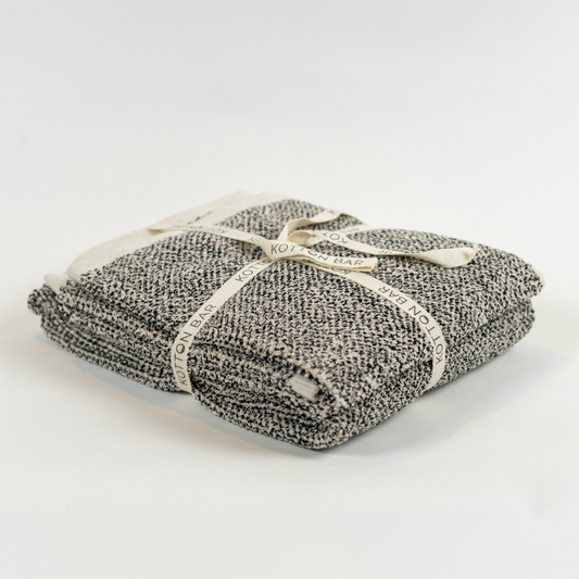 Turkish Cotton Speckled Plush Towel Set
