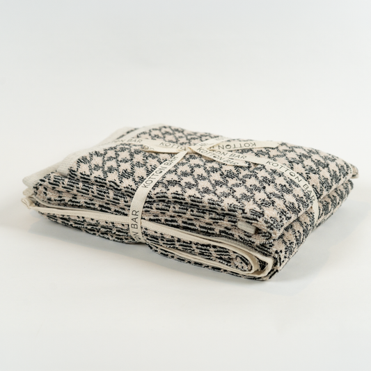 Turkish Cotton Hound's-tooth Plush Towel