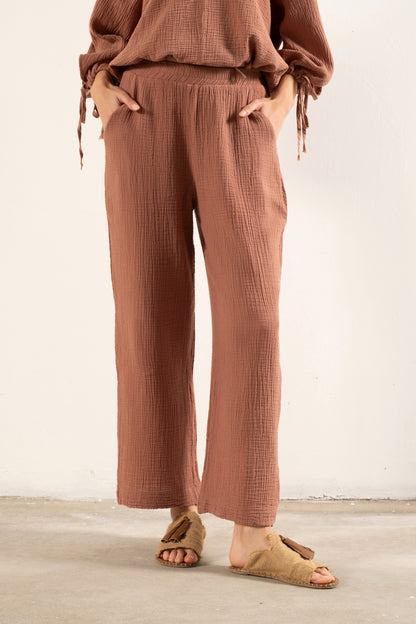 Muslin Double Face Pants