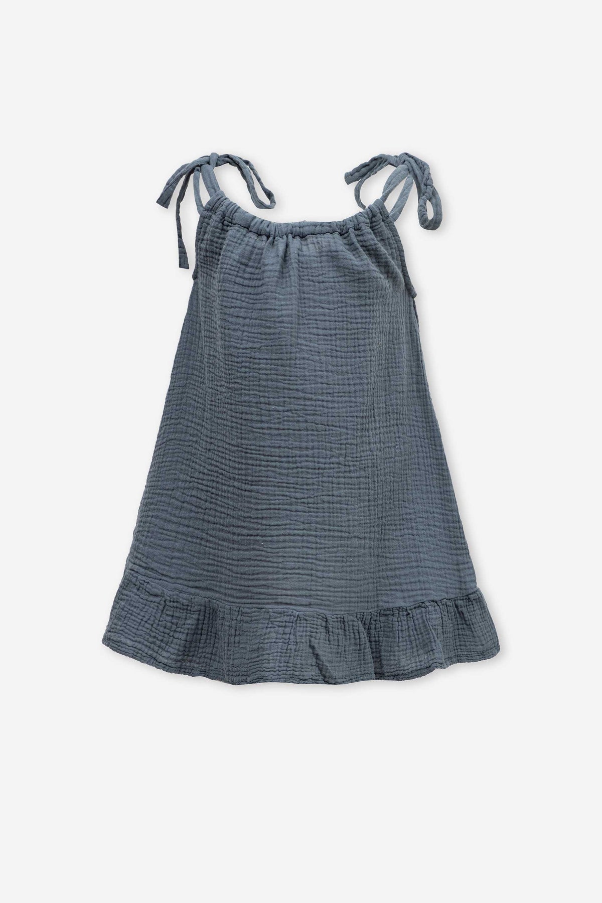 Kids Muslin Shoulder Tie Dress