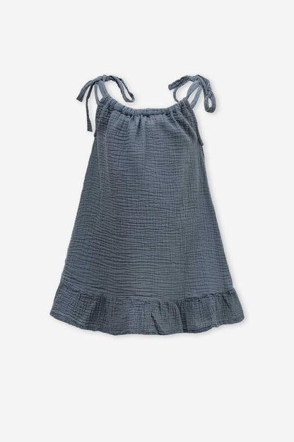 Kids Muslin Shoulder Tie Dress
