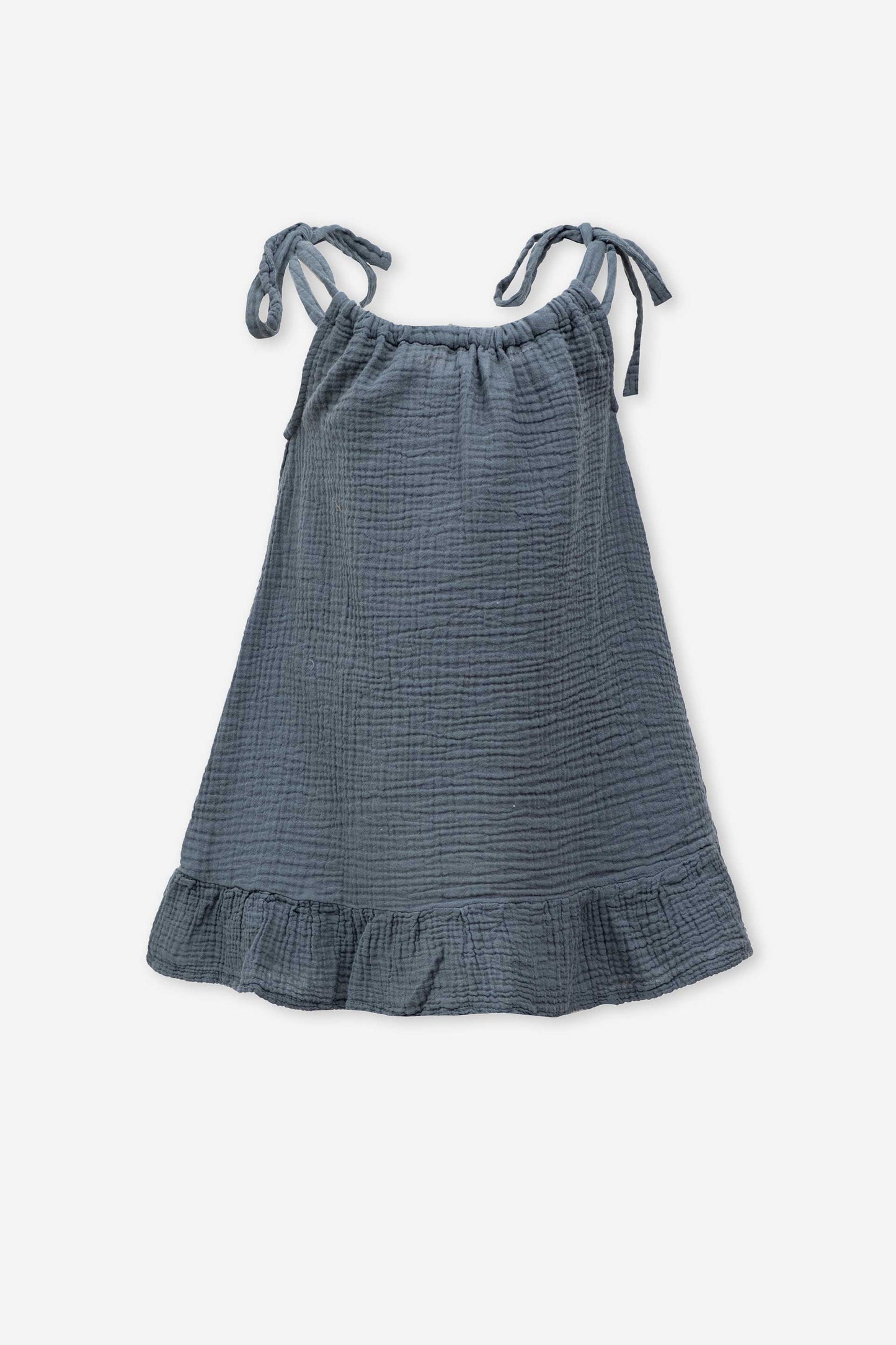 Kids Muslin Shoulder Tie Dress