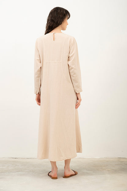 Cupped Cotton Maxi Boho Dress