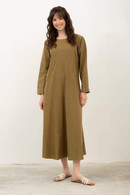 Cupped Cotton Maxi Boho Dress