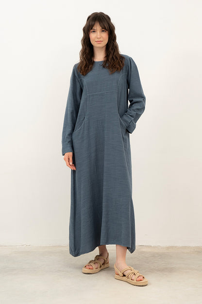 Cupped Cotton Maxi Boho Dress