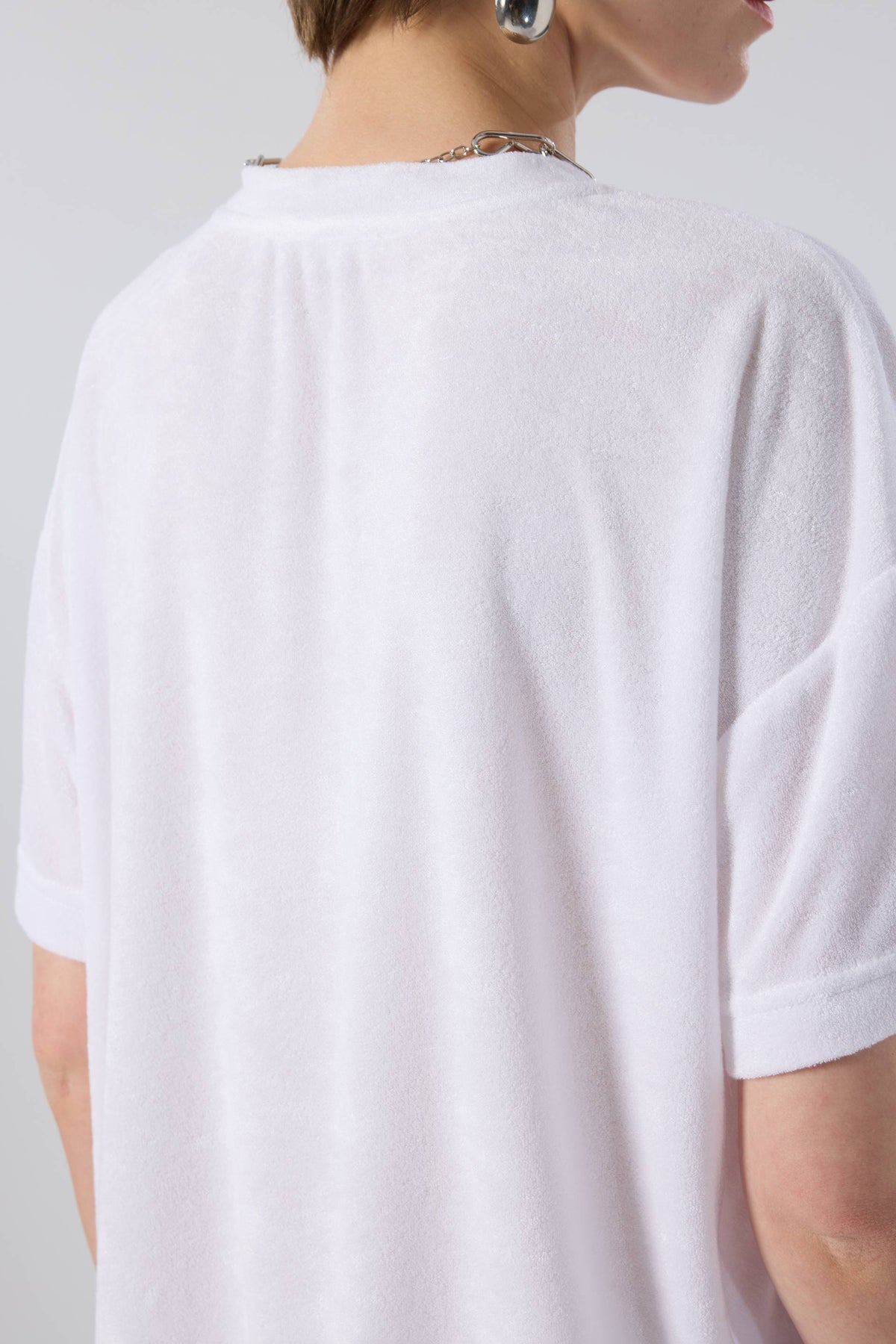Terry Modal V Neck T-Shirt