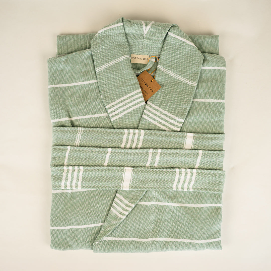 CLASSIC STRIPE TURKISH BATHROBE