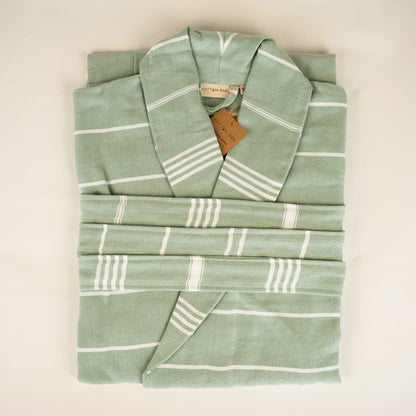 CLASSIC STRIPE TURKISH BATHROBE
