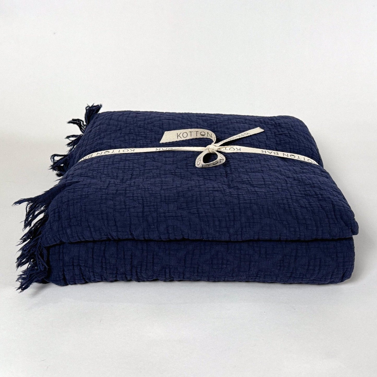 KING SIZE DARK NAVY MUSLIN BLANKET