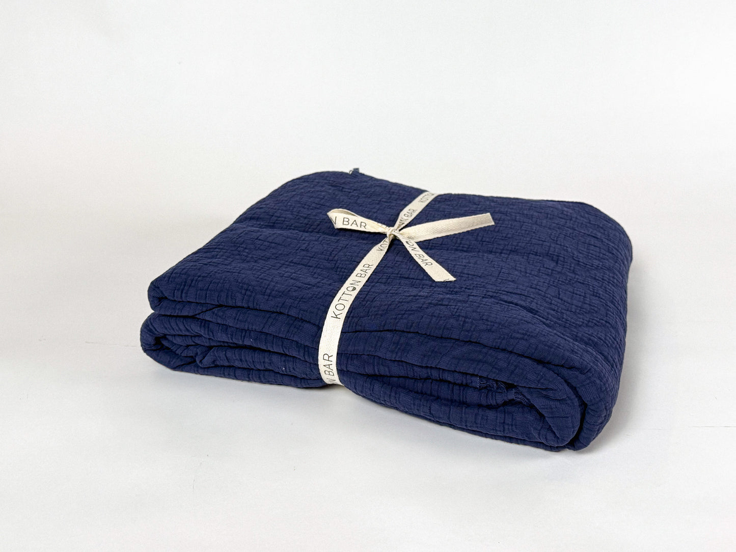 KING SIZE DARK NAVY MUSLIN BLANKET