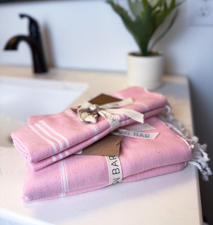CLASSIC STRIPE PESHTEMAL HAND/ HAIR TOWEL
