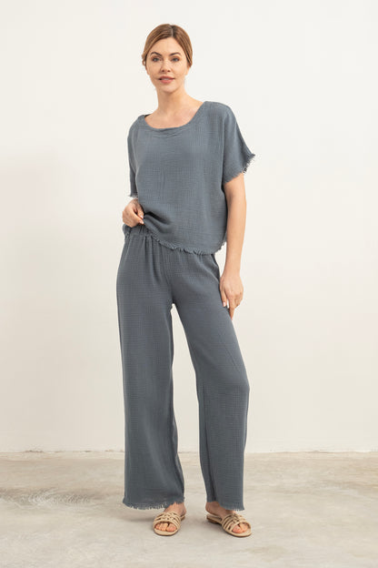 BAT SHORT SLEEVE COTTON TOPS