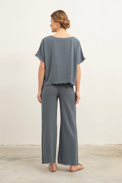 BAT SHORT SLEEVE COTTON TOPS