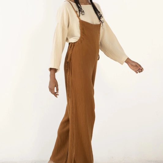 MUSLIN THIN STRAP JUMPSUIT