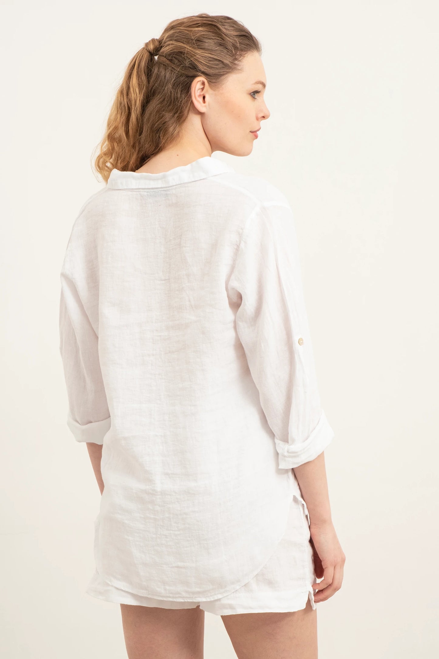 PURE LINEN SHIRT WHITE
