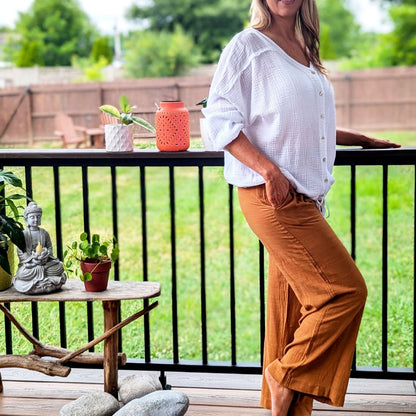 RELAXED FIT COTTON PANTS