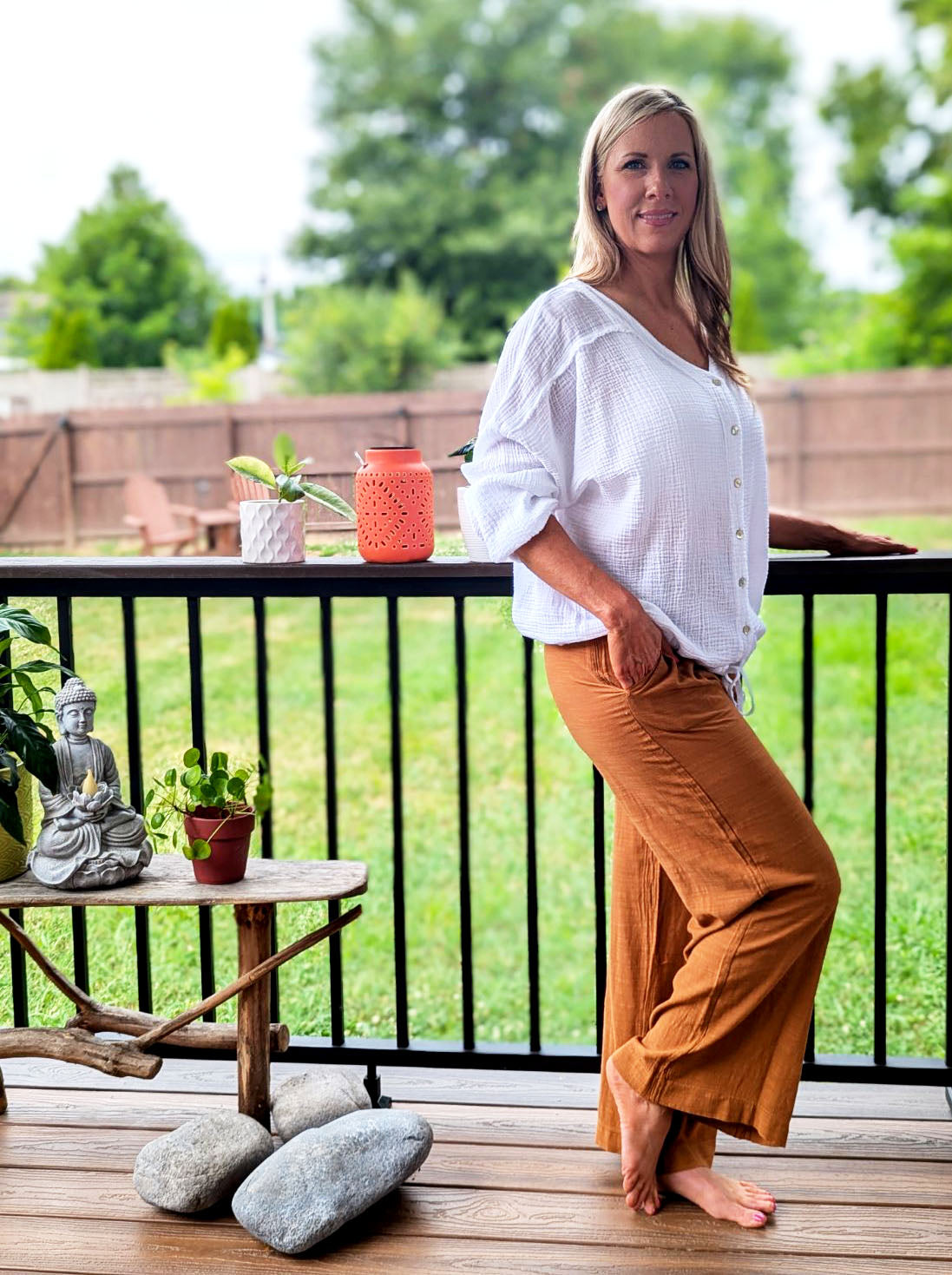 RELAXED FIT COTTON PANTS